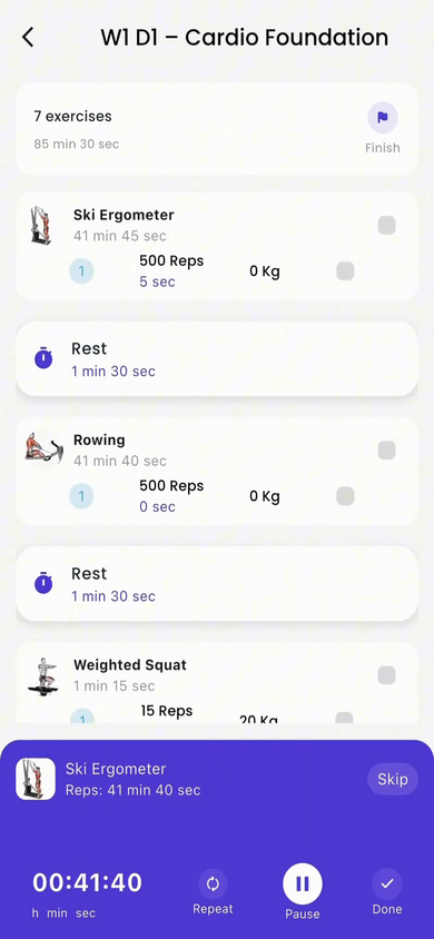 Workout Tracking